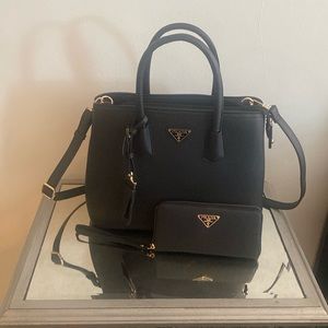 Black Prada Purse and Wallet